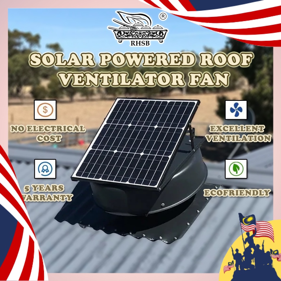 60WATT SOLAR ROOF VENTILATOR / SOLAR ROOF ATTIC VENTILATOR FAN / SOLAR POWERED ROOF EXHAUST FAN