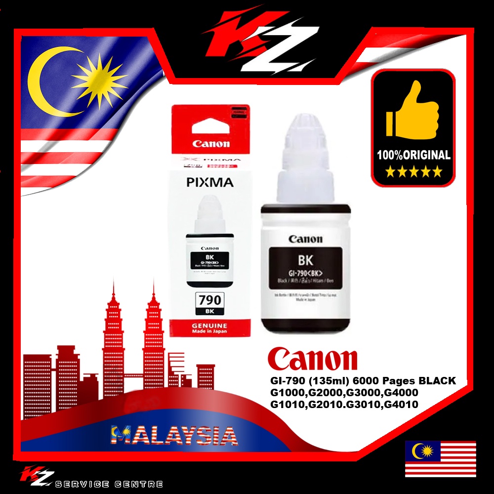 Canon GI790 Black Ink for Printer G1000 / G1010 / G2000 / G2010