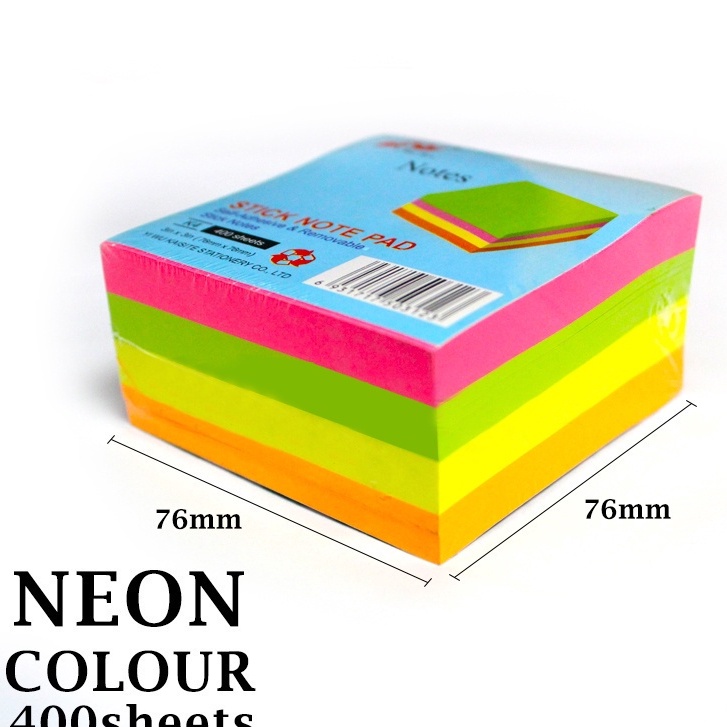 3x3 Value Pack Sticky Notes 50 Sheets Removable Student Sticky Notes