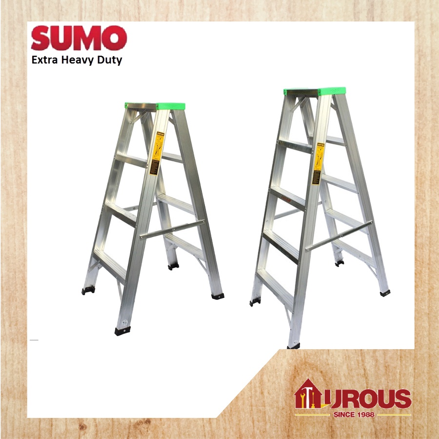 SUMO HEAVY DUTY HARDNESS ALUMINIUM DOUBLE SIDED LADDER / TANGGA LIPAT ...