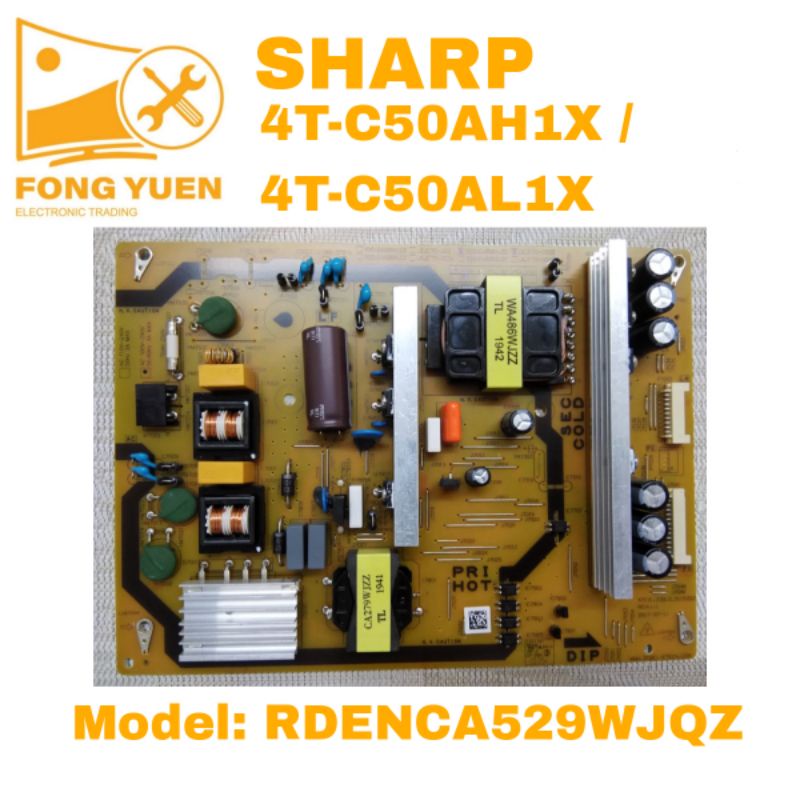SHARP POWER BOARD 4T-C50AH1X / 4T-C50AL1X | Shopee Malaysia