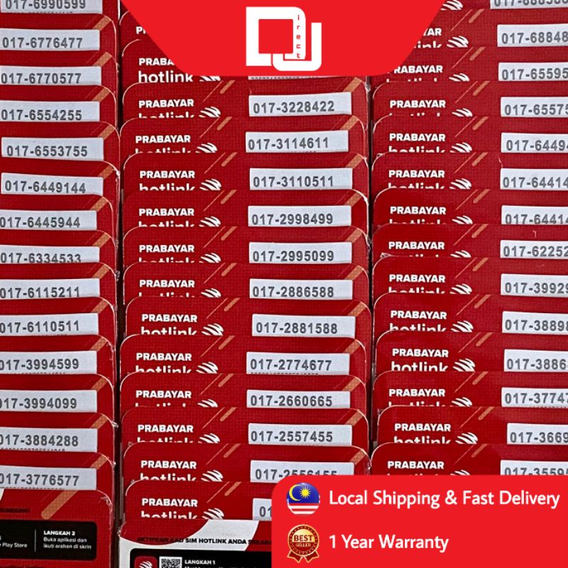 Hotlink Prepaid 017 VIP New Number / Couple Number / Family Number ...