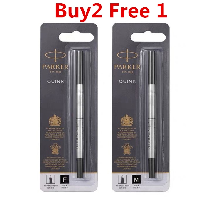 3X Parker M Systemark Ballpoint Refill Medium Point Black Ink Folio/Beta - View #14