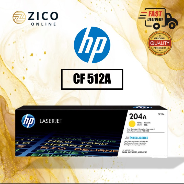 HP 204A Yellow LaserJet Original Toner Cartridge (CF512A) | Shopee Malaysia