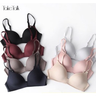 Take Talk Women's Bra Thin Breathable Wireless Padded Super Smooth Seamless