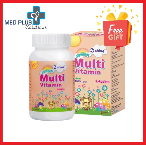 Shine Junior Multi Vitamin + Lysine 100's Chewable Tablet (EXP11/2025