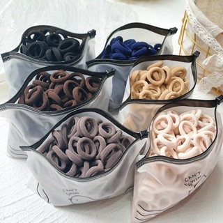 20/50PCS/Set Women Basic Hair Bands Simple Solid Colors Elastic Headband Hair Ropes Ties Girls Hair Accessories Ponytail Rubber String