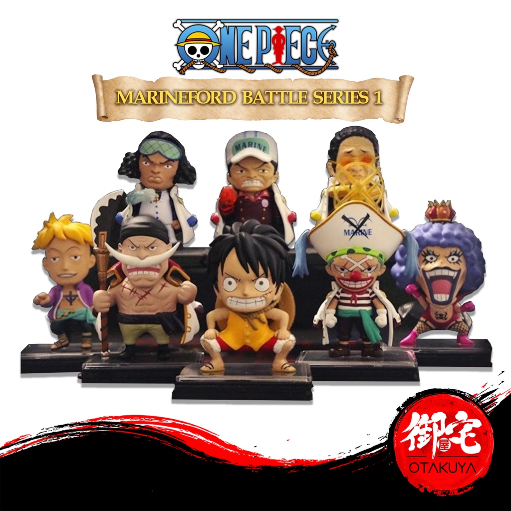 【5.5 SALE】WINMAIN One Piece Marineford Battle Part One Figurine Blind Box Stamp Collection 航海王