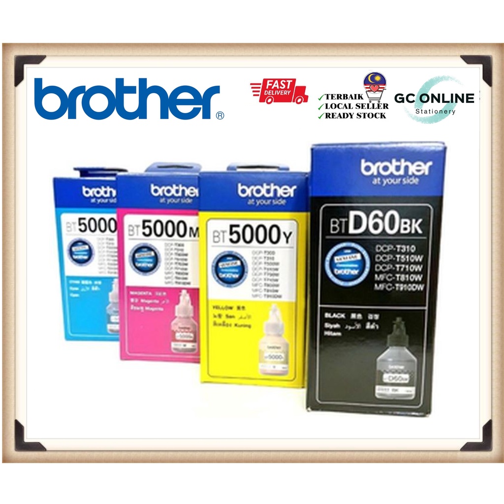 100% Original Brother BT-D60/ BT6000 Refill Ink / Ink Bottle / Inkjet ...