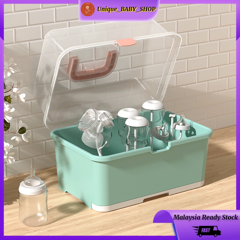 OFFER DAY Portable Baby Milk Bottle Storage Box With Lid Dustproof Milk Powder Container Kotak