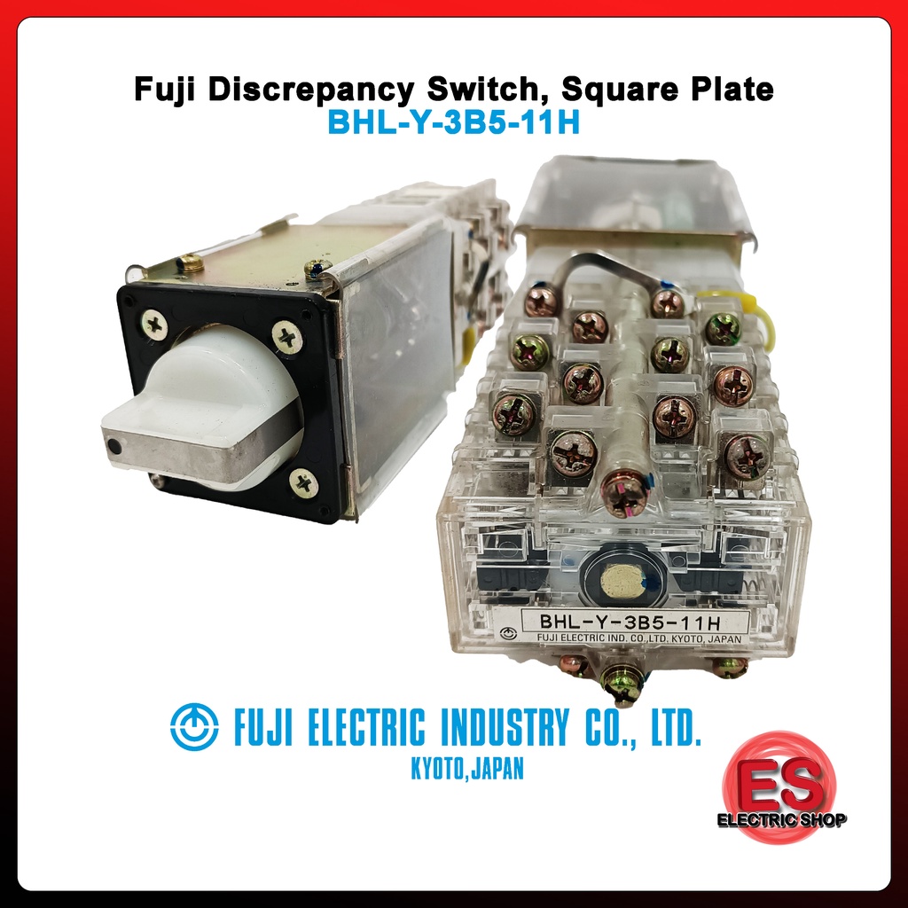 Fuji Discrepancy Switch, Square Plate Voltage110VDC, 5 poles Shopee Malaysia
