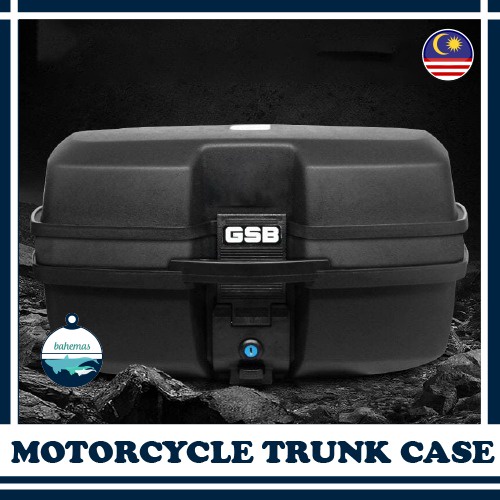 GSB Box Motor Motorcycle Givi Top helmet Box Trunk 47L Motorsikal Kotak