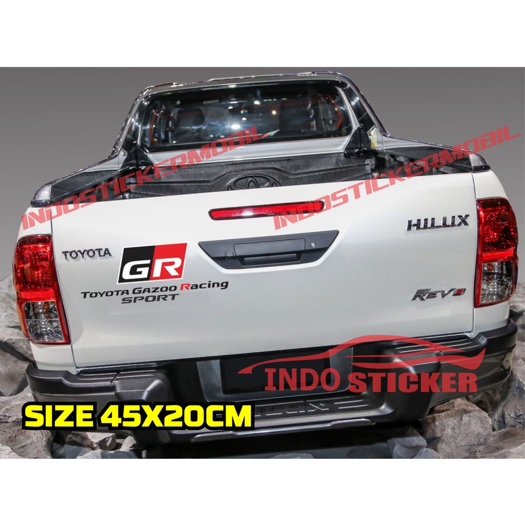 Sticker GR SPORT RACING BODY STICKER CAR GLASS BAK TOYOTA GAZO RACING ...