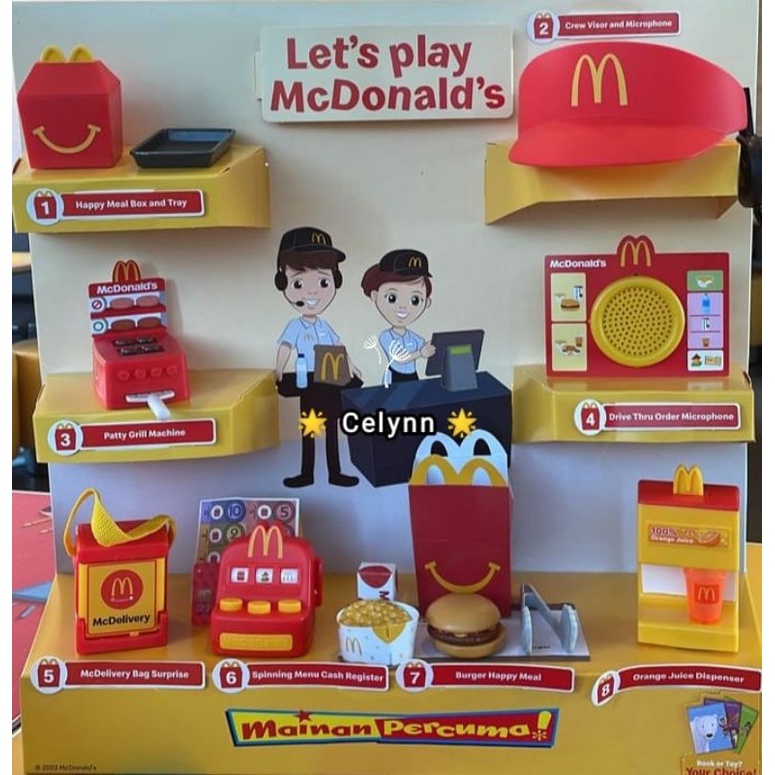 Mcd Mcdonald's 麦当劳 Happy Meal Toy Let's Play McDonald's MasakMasak