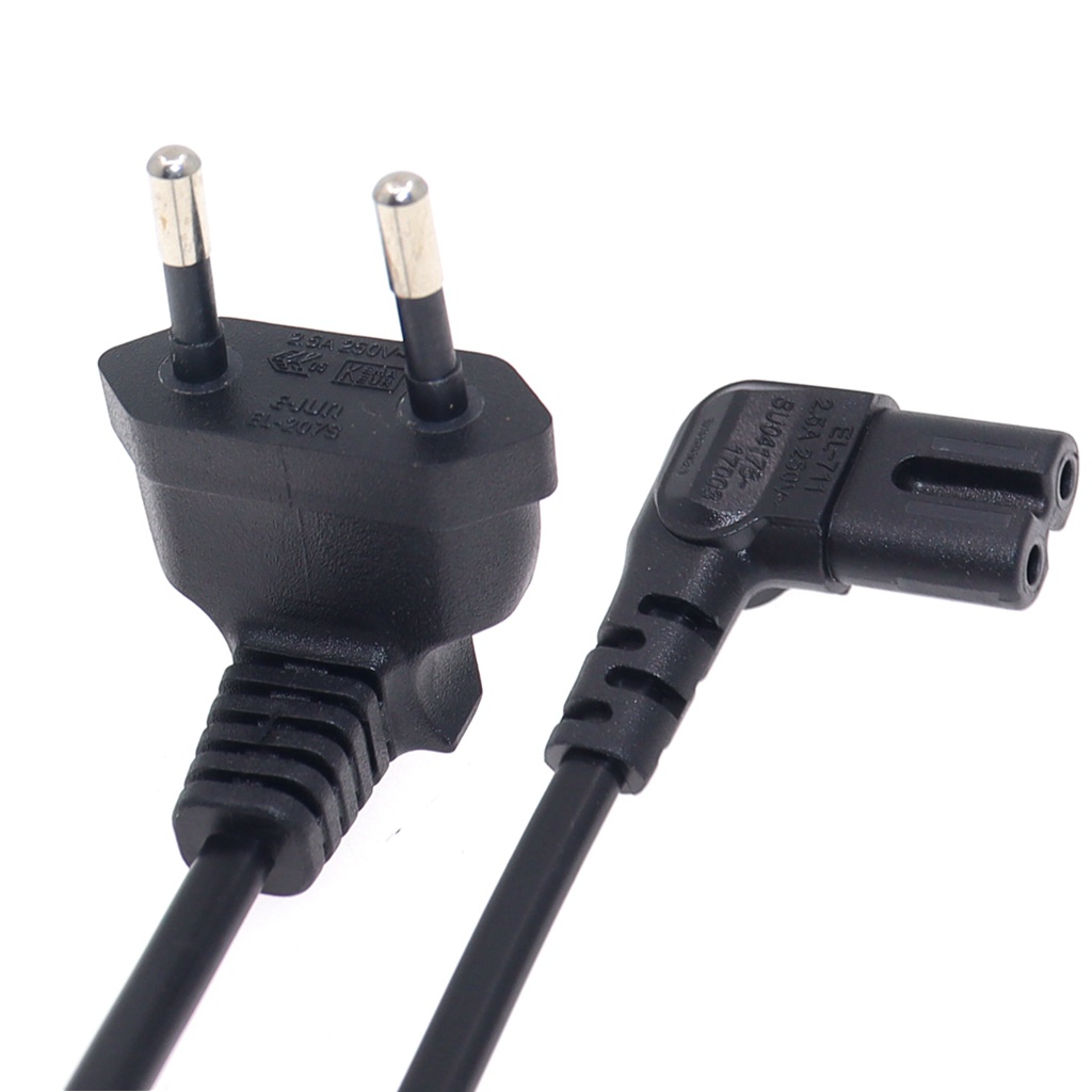 90 Degree Schuko CEE7/16 Europe 2pin Male to Right Angled IEC 320 C7 ...