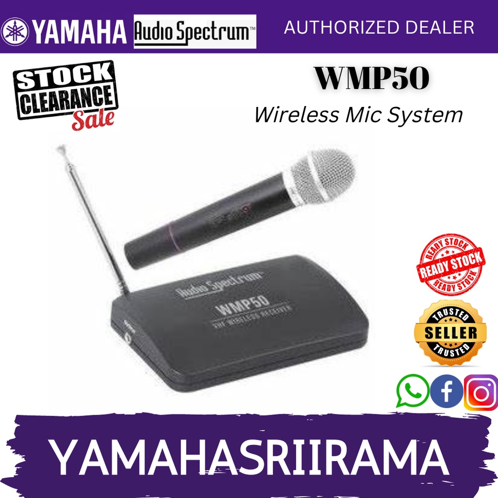 Audio Spectrum WIRELESS HANDHELD MICROPHONE SYSTEM (WMP50H/ MICROPHONE
