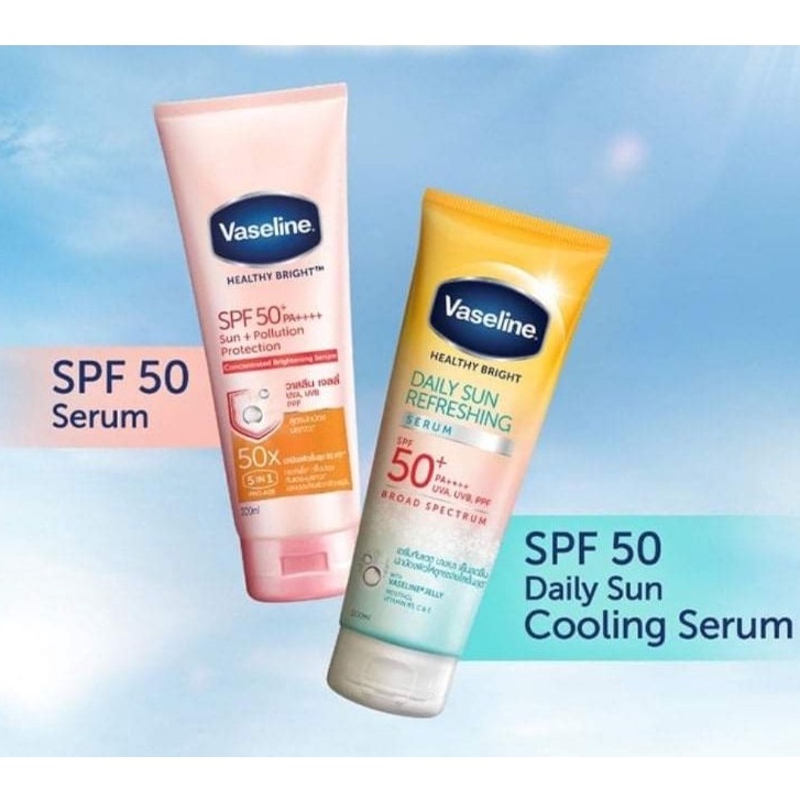 Vaseline Healthy White Spf 50 Sun Pollution Protection Whitening Body Lotion 70ml 170ml