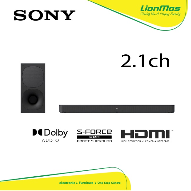 SONY Soundbar With Subwoofer Wireless (2.1"/330W) (HTS400) Shopee