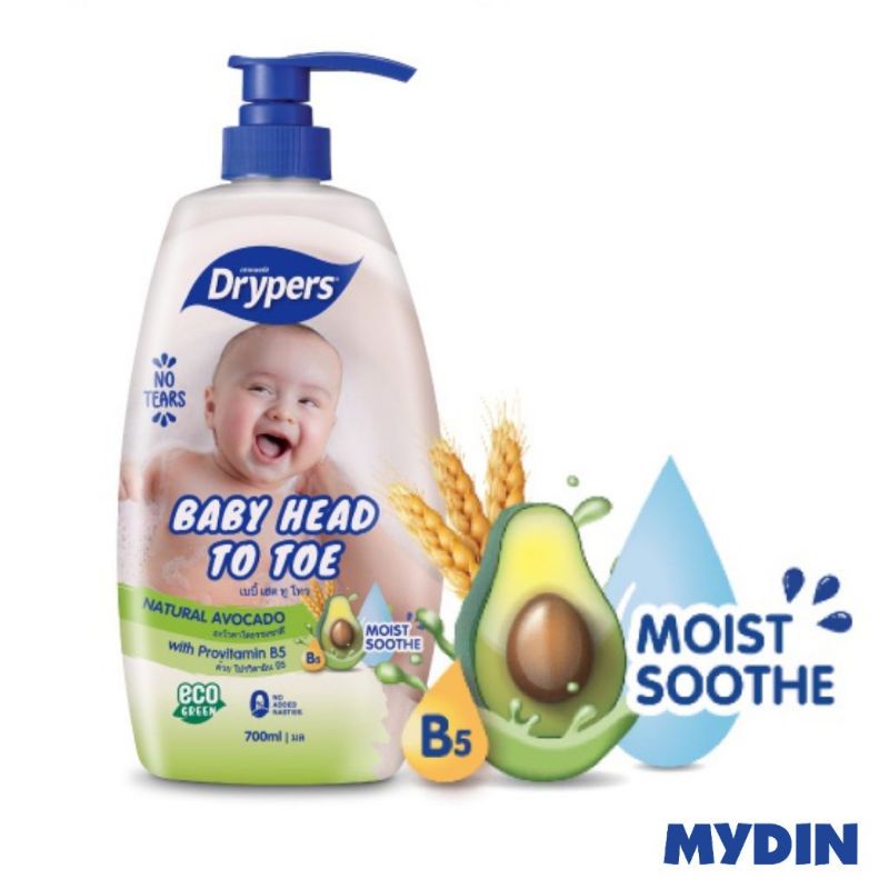 Drypers Baby Head to Toe - 5 Variants (700ml) | Shopee Malaysia