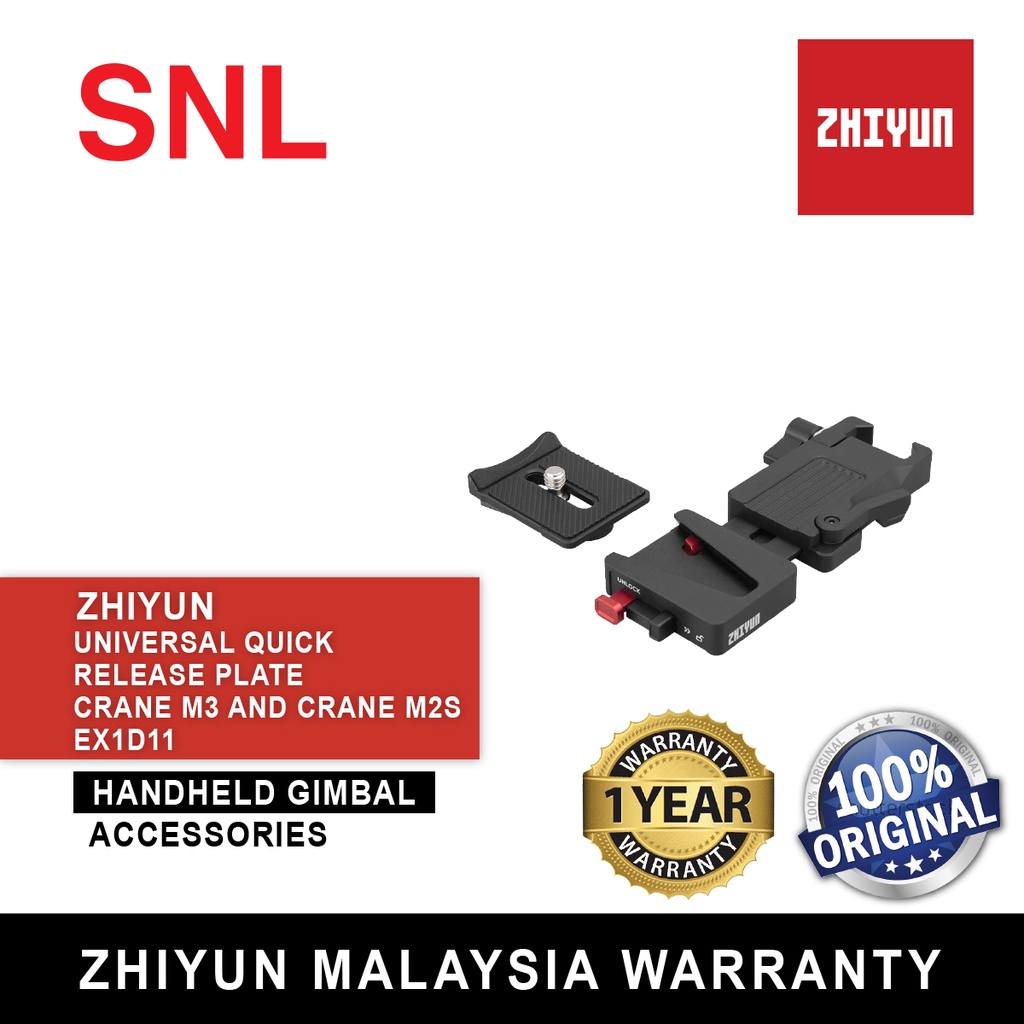 Zhiyun Universal Quick Release Plate For Crane M3 and Crane M2S EX1D11