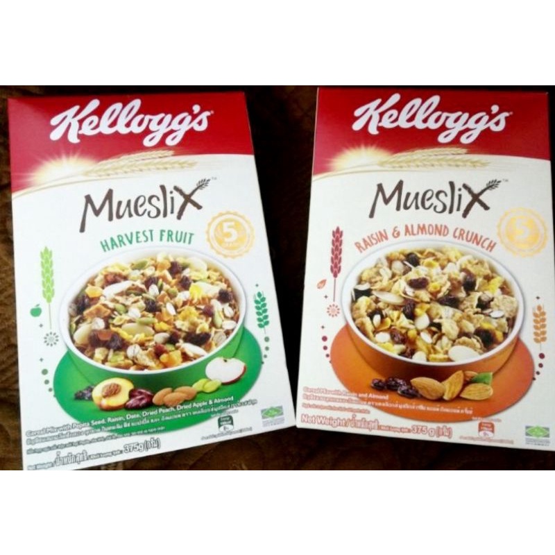 Kellogg's Mueslix Harvest Fruit / Raisin & Almond (355gm/375gm