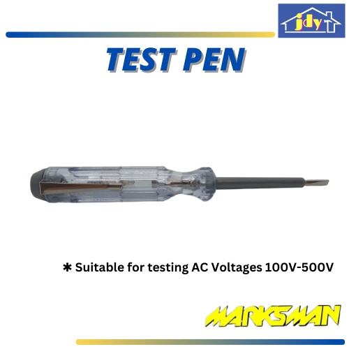Marksman Test Pen Electrical Tester Screwdriver AC Voltage 100V to 500V