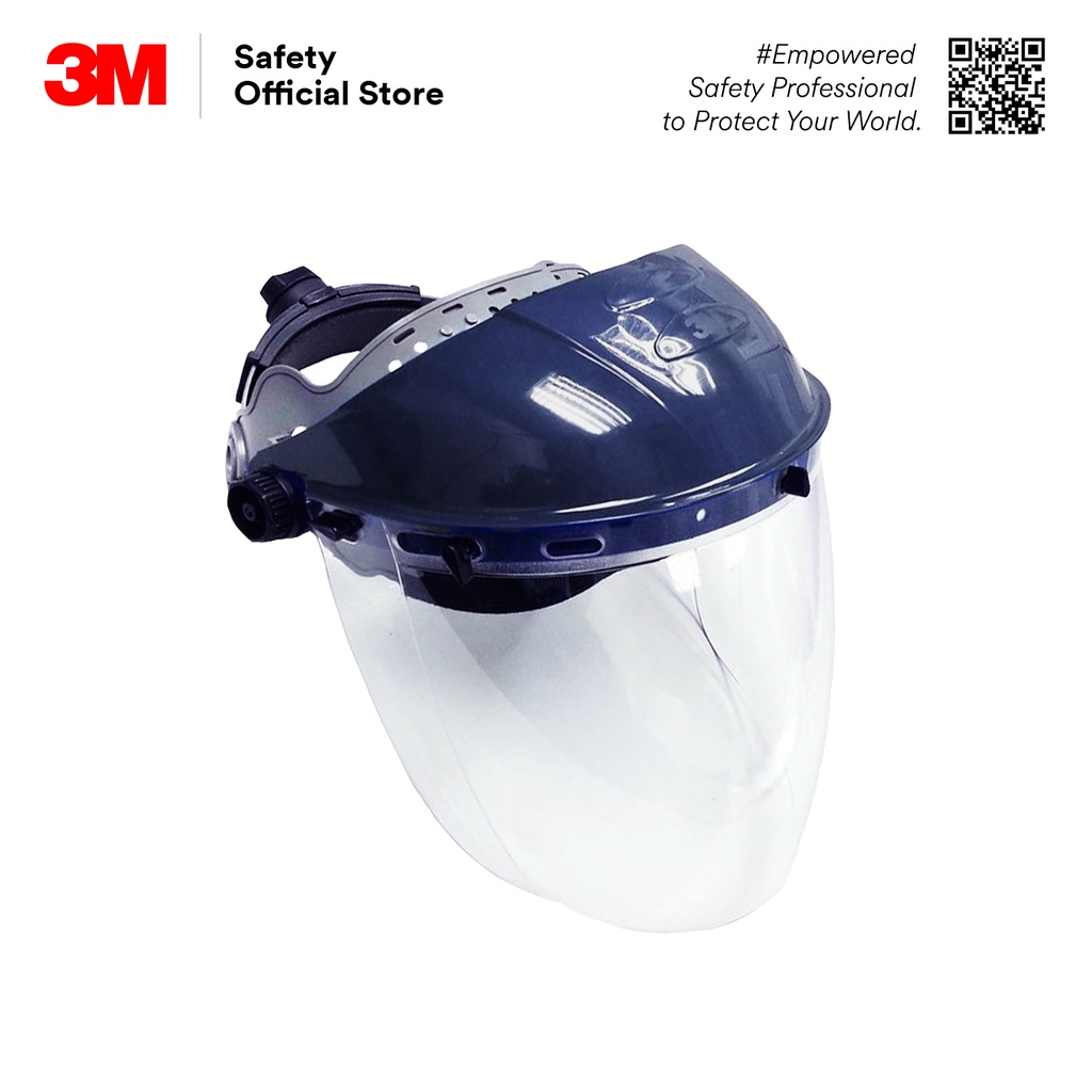 3M™ ML-100R Ratchet Headgear with ML-200B Clear Visor/ Safety ...