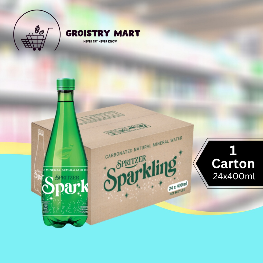 Spritzer Sparkling Natural Mineral Water 400ml X 24 1 Carton Klang Valley And Seremban Delivery 4691