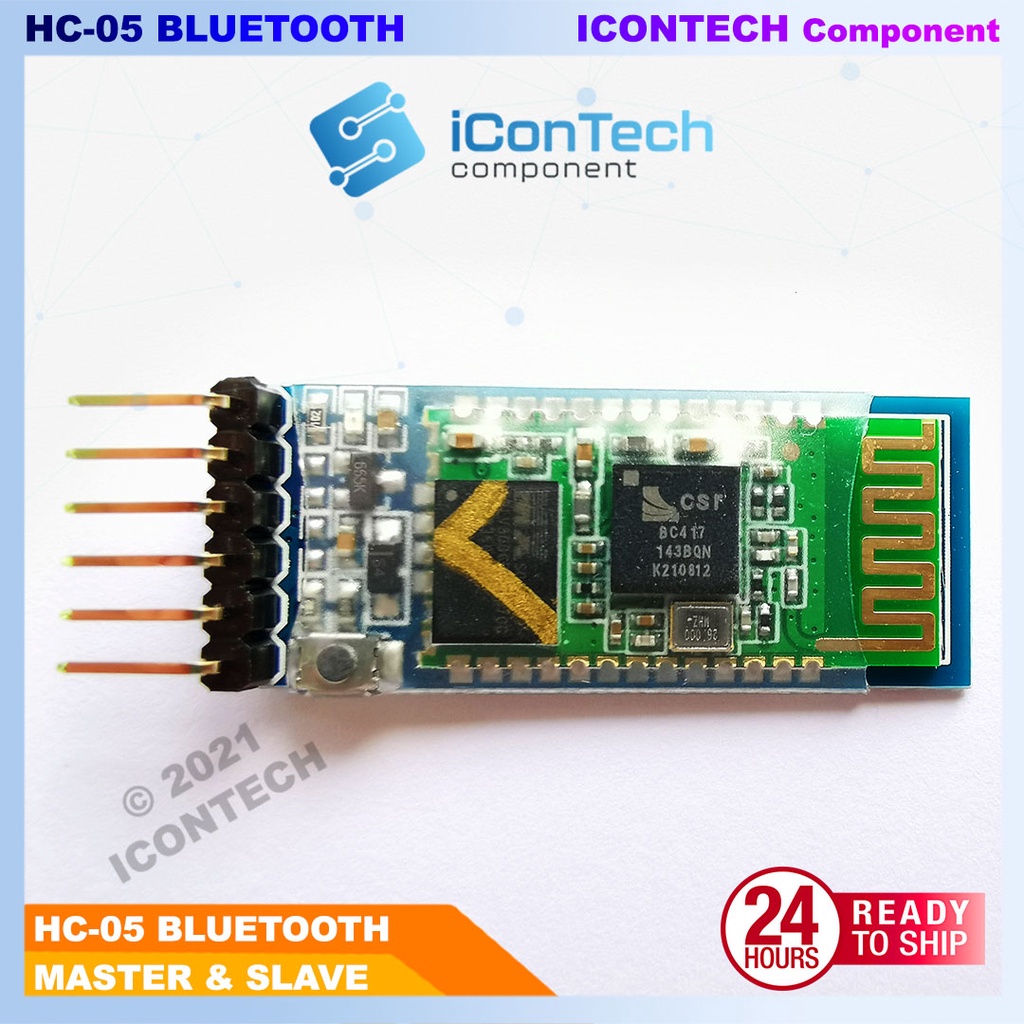 HC-05 Bluetooth Module Master and Slave Mode AT Command Support HC05 ...