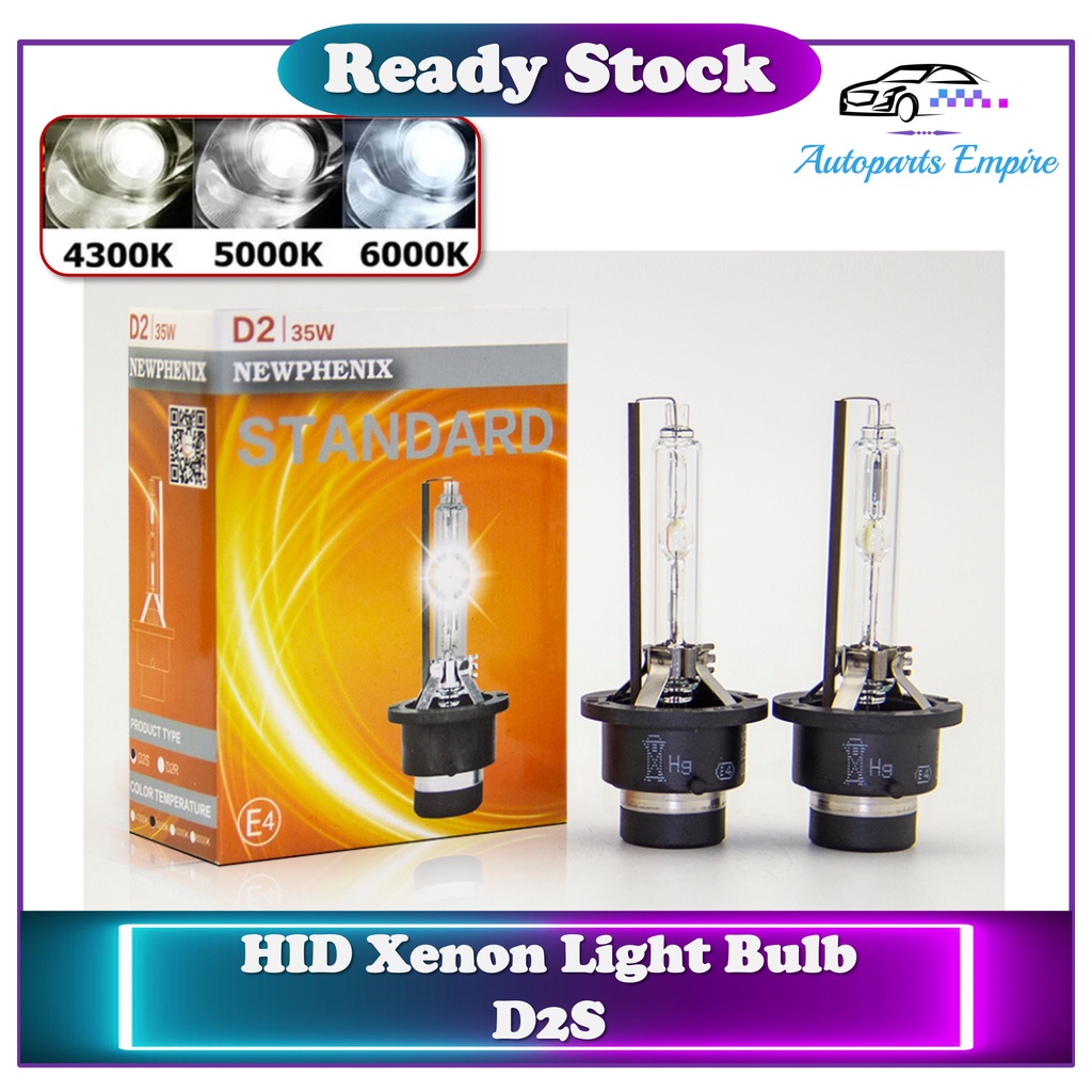 HID Xenon Light Bulb 】 D2S - 4300K / 5000K / 6000K - 35w ( 2 pcs