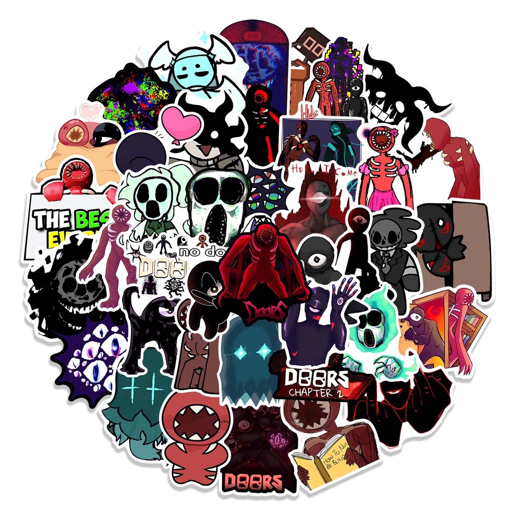 DOORS ROBLOX stickers 50 pieces | Shopee Malaysia