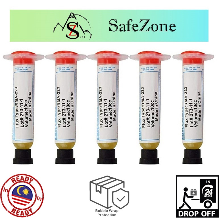 10cc Solder Paste Flux Grease Oil RMA-223 Use On PCB Or BGA To Easy ...