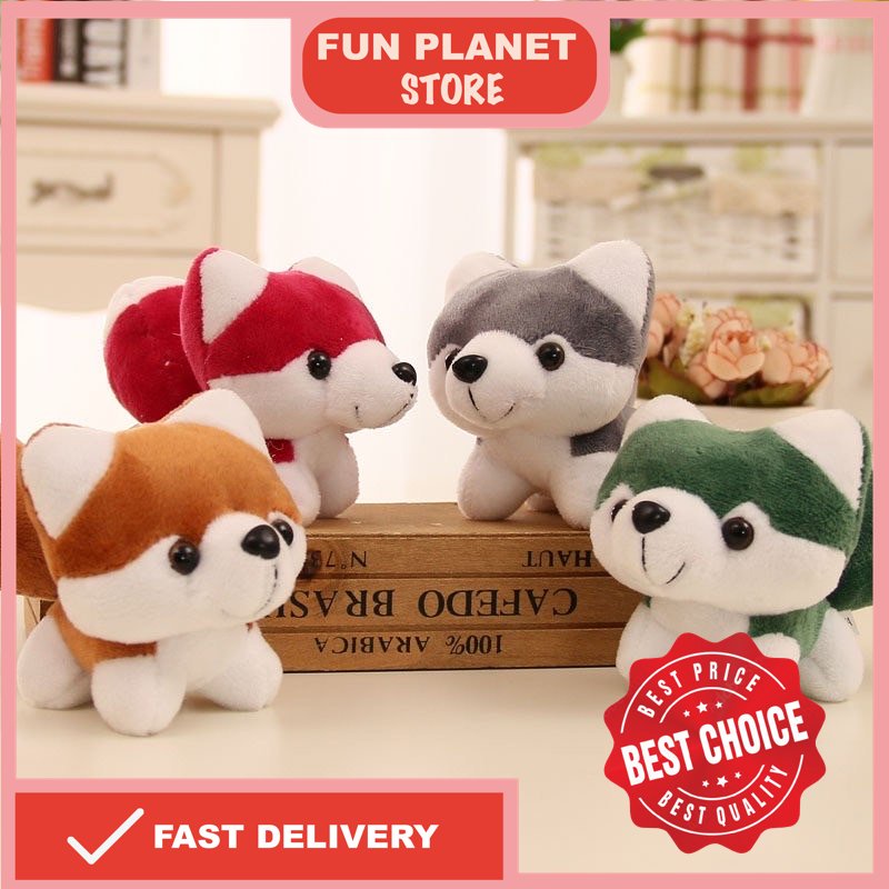 🔥Ready Stock🔥Husky Puppy Dog Plush Pendant Keychain Plush Toy Ragdoll ...