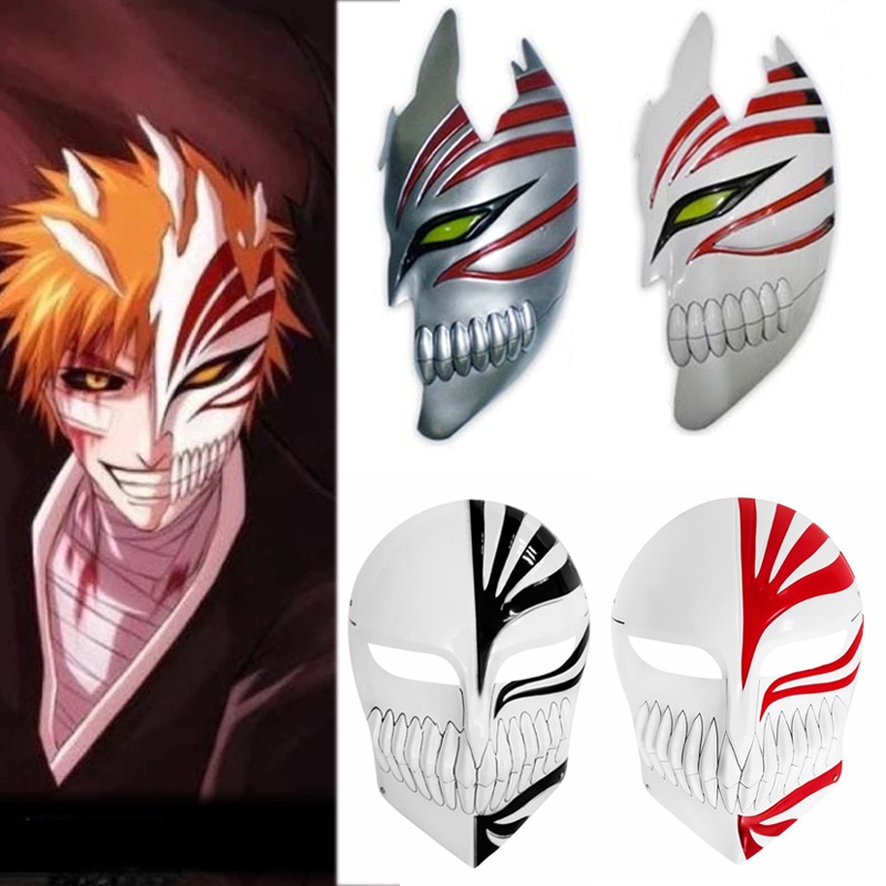 Anime BLEACH Mask Kurosaki Ichigo Plastik Mask Cosplay Accessory