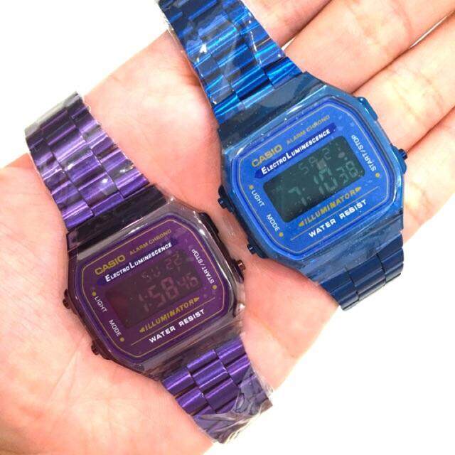 Casio electro cheap luminescence purple