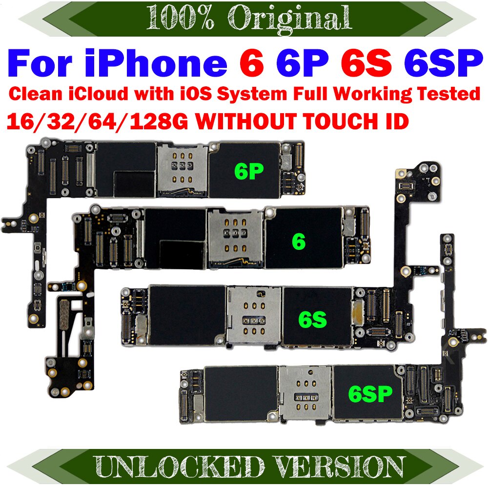 For iPhone 6 6S Free iCloud Logic Board Good Tested for iPhone 6Plus ...