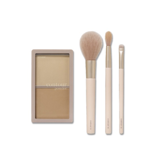 ETUDE Contour Powder & Brushes Special Set 4items Shopee Malaysia