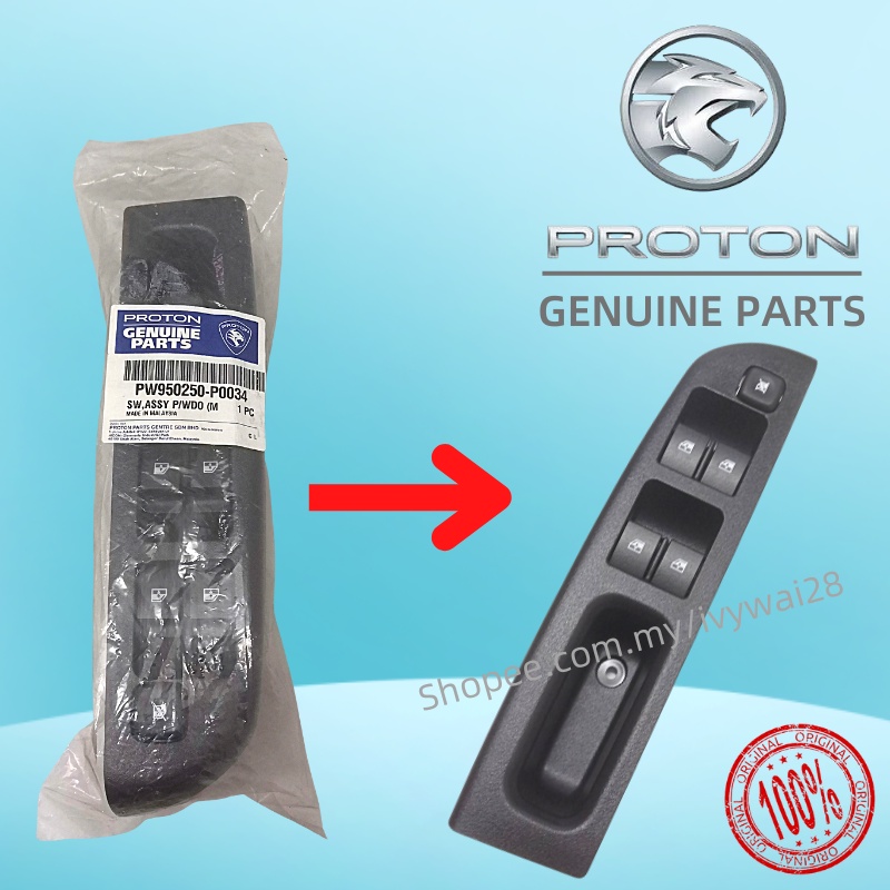 ORIGINAL PROTON POWER WINDOW MAIN SWITCH 4DOOR SAGA BLM FL FLX Shopee Malaysia
