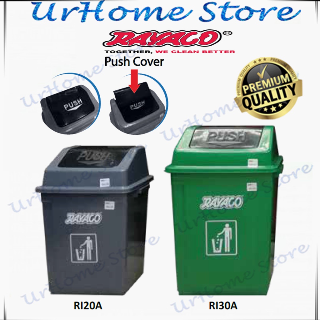 Swing Top Dustbin / Recycle Dustbin / Flip Top Bin / Tong Sampah