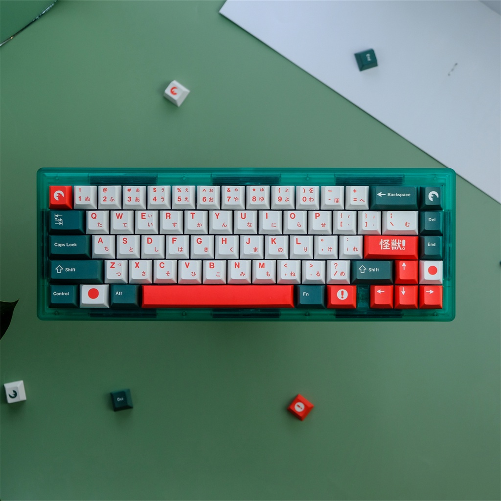 129 Keys GMK Kaiju Keycaps Cherry Profile Japanese PBT 5-side Dye ...