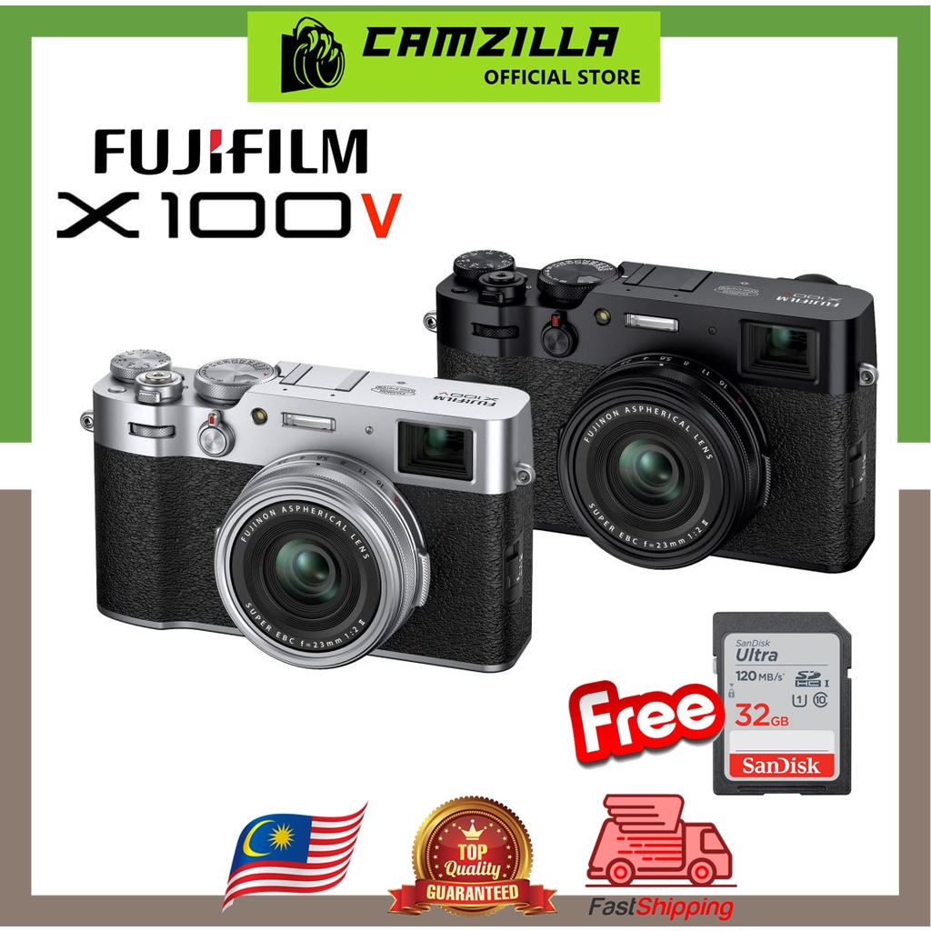 FUJIFILM X100V APSC Format Point and Shoot Digital Camera ( Fujifilm