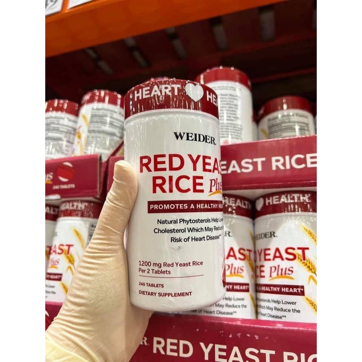 Weider Red Yeast Rice Plus Blood Fat Loss Oral Tablet 1200mg Shopee