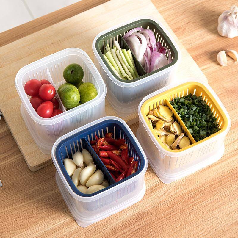 Bekas Simpan Sayur | Penapis Sayuran | Food Vegetable Drain Container ...