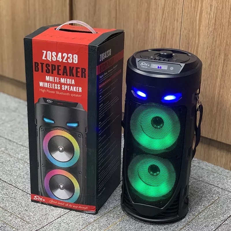 [ZQS4239] Wireless Portable Bluetooth Speaker With Led Light With Mic[4 ...