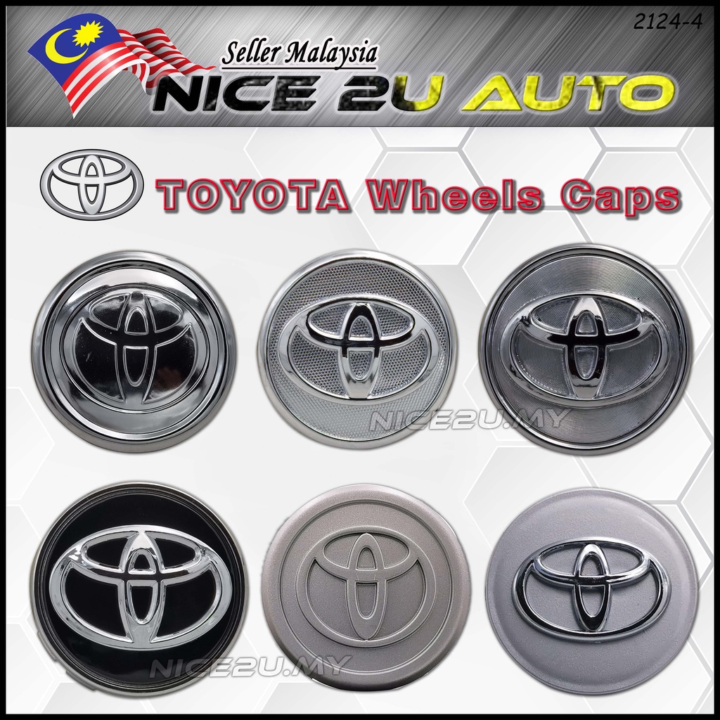 Toyota 57mm 62mm Rim Cap Vios Avanza Innova Camry Alphard Sport Rim