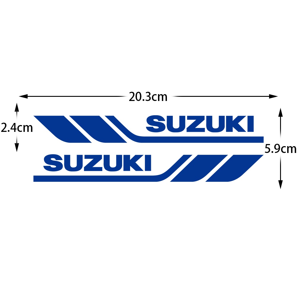 SUZUKI Sticker Reflective Emblem Logo Motorcycle Scooter Head Decal For