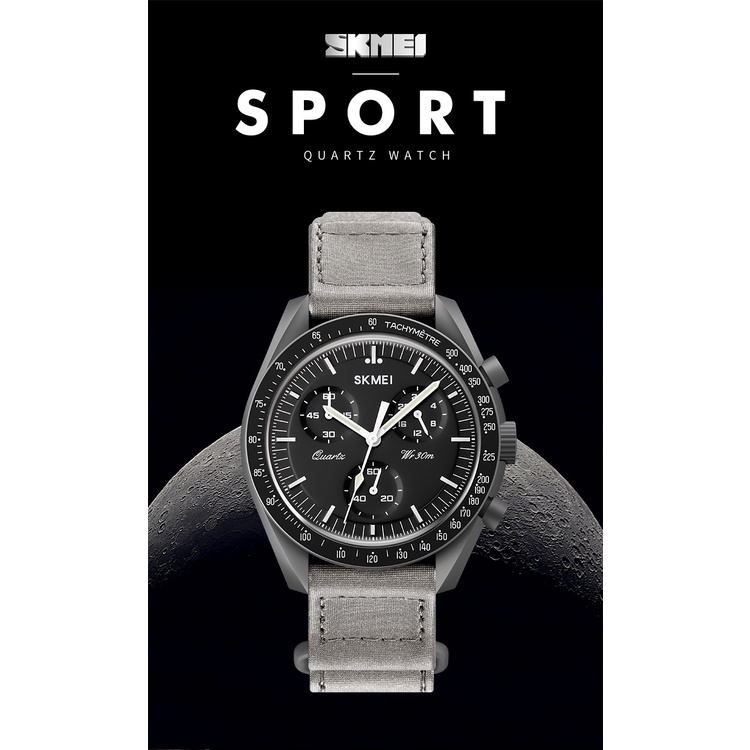 SKMEI 1982 Analogue Sport Watch Men Woman Speedmaster Moonwatch ...