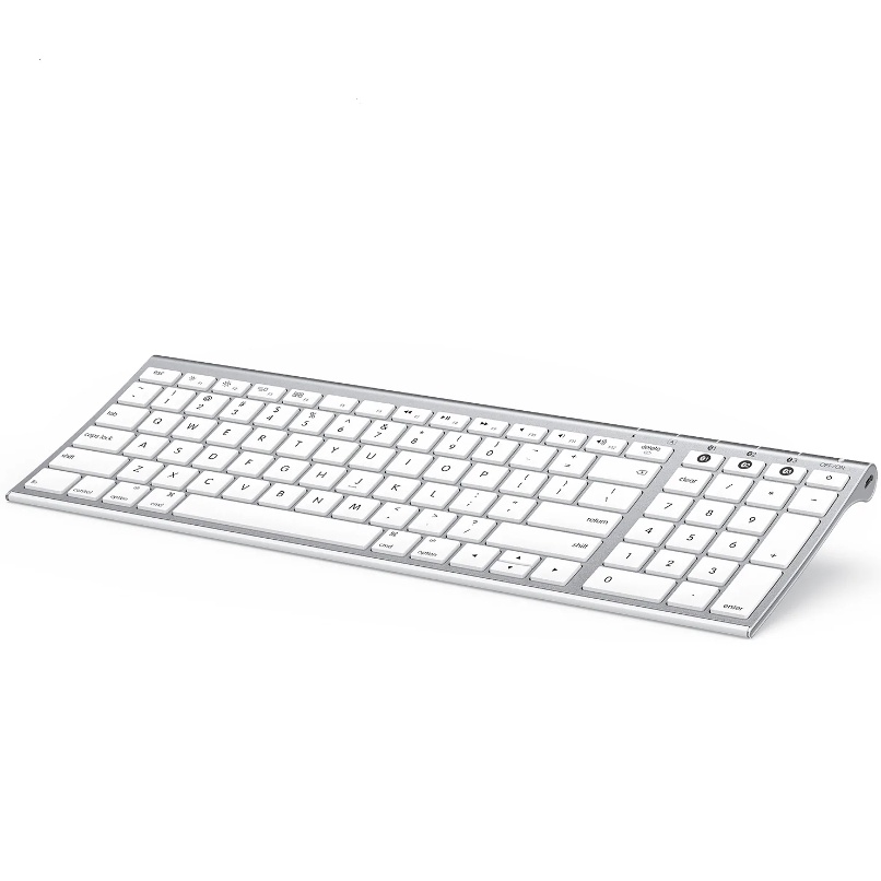 Normal Layout Backlit Wireless Keyboard and Mouse Combo, Rechargeable 2 ...