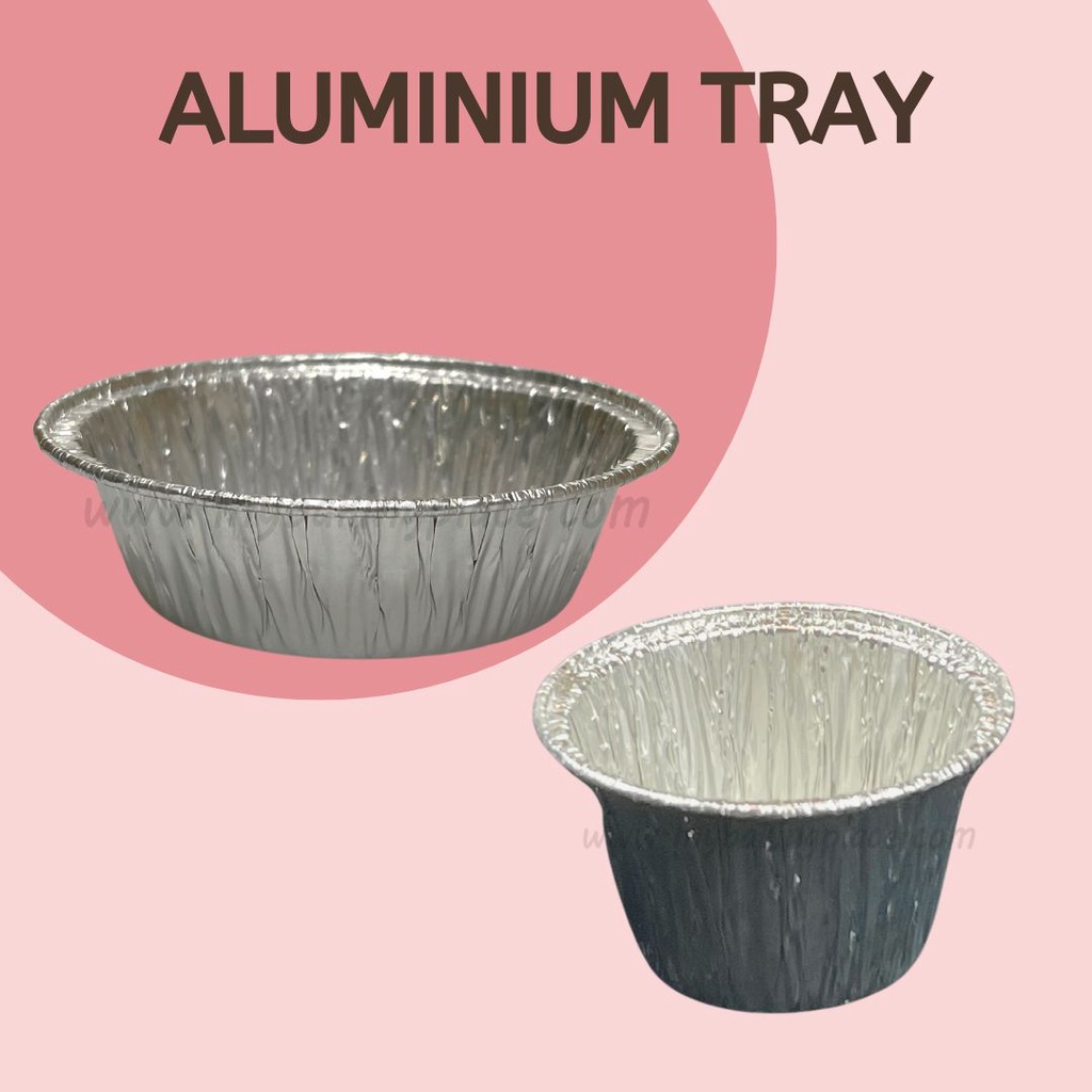Aluminium Foil Tray Tart Tray Bekas Makanan Muffin Tray Container Food