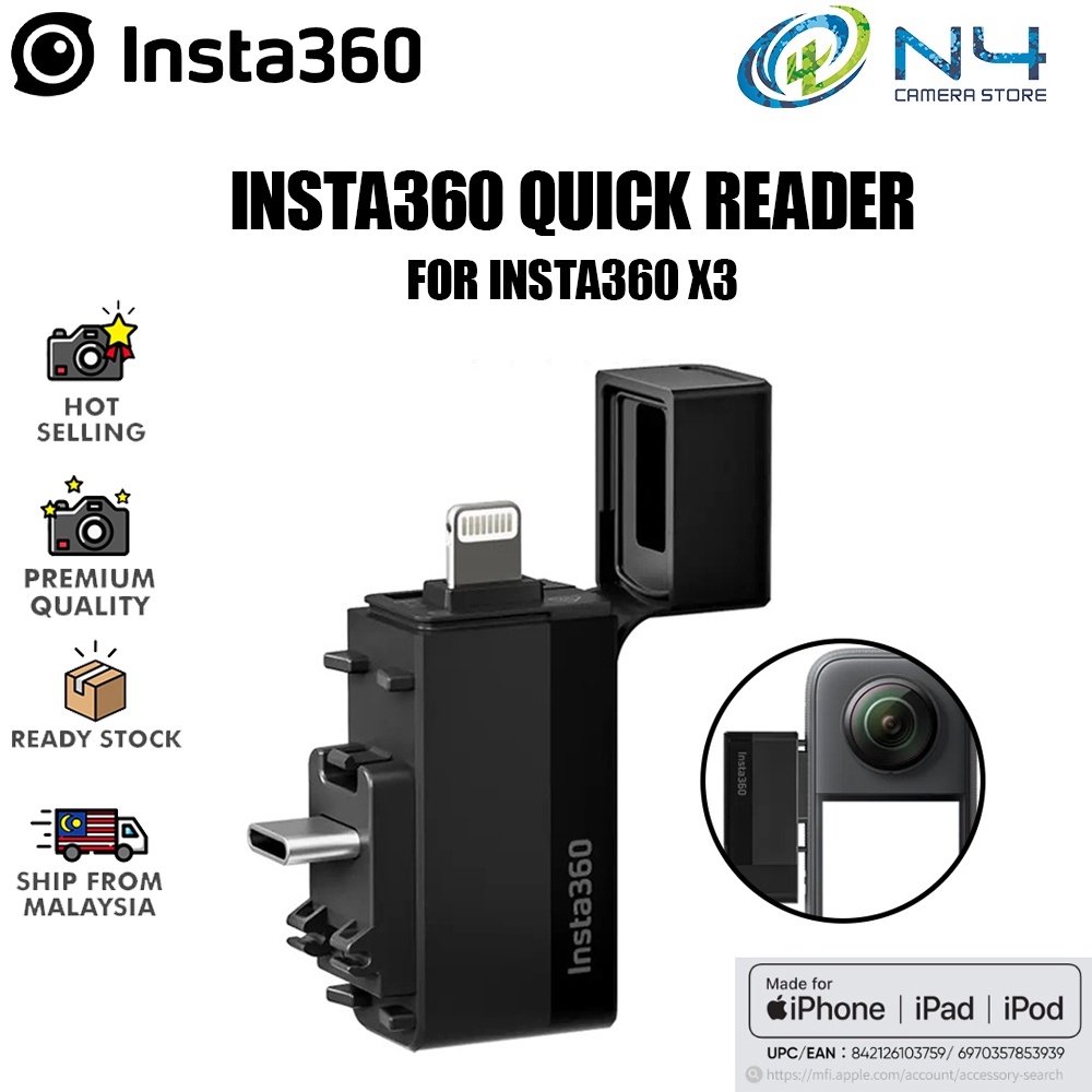 Insta360 X3 Quick Reader For insta360 X3 Quick Reader Shopee Malaysia